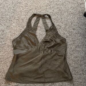 Elegant Green Halter Top